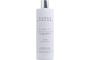 Rose & Caramel Purity Self Tan Removing Bubble Bath (500ml). Clearly Removes Fake Tan - Vegan & Cruelty Free
