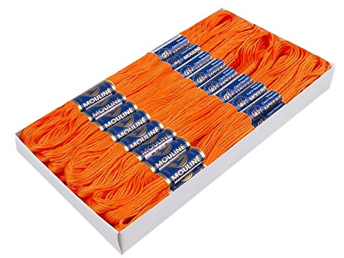 1 Docke Stickgarn / Sticktwist 100 % Baumwolle #2192 Sun Orange