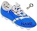 Produktbild 3-D Effekt _ Spardose - " Fußballschuh / Sportschuh - Schuh - blau " - incl. Name - incl. Schlüssel - mit echten Schnürsenkel ! - stabile Sparbüchse aus Porzellan / Keramik - Fußball - Sparschwein - für Kinder & Erwachsene / Mädchen & Jungen - lustig witzig - Fußballschuhe Schuhe - Sport Verein / Sportschuhe - Geldgeschenk - Stollenschuhe