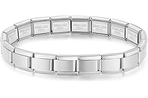 Quiges Italian Charms pulsera encantos 9 mm Joyería Matt Moda