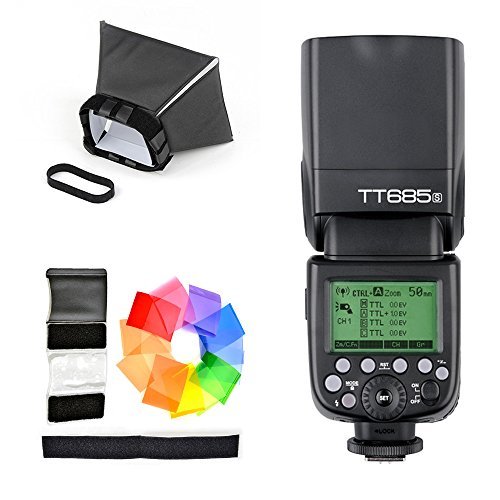 Godox TT685S HSS 1/8000S GN60 TTL Flash Blitzgerät Speedlite 0.1-2.s Recycle Time 230 Full Power Flashes 22 Steps of Power Output Supports TTL/M/Multi/S1/S2 Modes 20-200mm Auto/Manual Zooming for Sony DSLR Godox TT685S HSS 1/8000S GN60 TTL Flash Blitzgerät Speedlite 0.1-2.s Recycle Time 230 Full Power Flashes 22 Steps of Power Output Supports TTL/M/Multi/S1/S2 Modes 20-200mm Auto/Manual Zooming for Sony DSLR Bilder