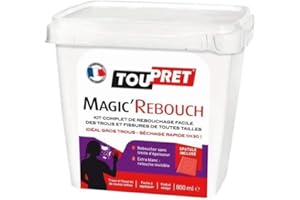 Toupret MGRET0.8 Magic'rebouch + Spatule 800 ml, Blanc