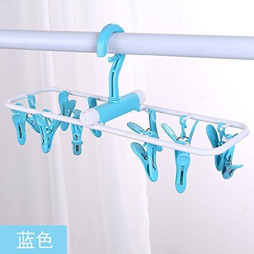 FuRongHuang No Trace Of Household Clothes Hanger Disc Multifunctional Bra Underwear Pants Socks Hanging Clip Head Wind,1,Blue