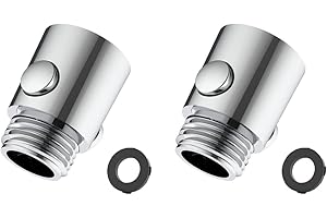 JchEnye Válvula de Cierre de 2 Piezas, Cierre Ducha, Cierre Ducha, limitador caudal Ducha, válvula de Cierre Cabezal Ducha, válvula estranguladora Cabezal Ducha Manual