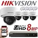 Produktbild HIKVISION 8 MP System 4 CH Kanal NVR IP PoE 8 MP Megapixel CCTV 2,8 mm Kuppel Kamera Digital Netzwerk Kit Trade Indoor Outdoor Nachtsicht Trade UK ds-7604ni-k1/4P ds-2cd2185fwd-i