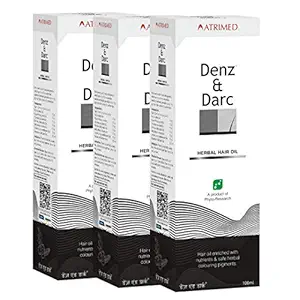 Atrimed Denz & Darc Hair oil 100ml, pack of 3