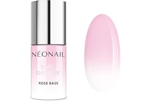 NÉONAIL NEONAIL Pintauñas Semipermanentes 7,2 ml Base Coat Semipermanente Baby Boomer Rose Base Esmaltes Semipermanentes Para Uñas Gel Uñas Manicura Base Esmalte Gel UV Led Laca De Uñas