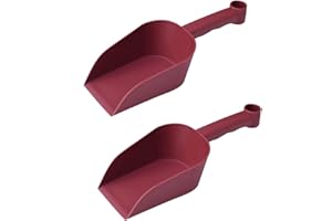 NEDENGGHY 2 Pcs Garden Scoops PP Resin Hand Trowels Hanging Hole Design Shovel Scoops for Home Flower Soil Planting Digging Transplanting Compost Dog Food