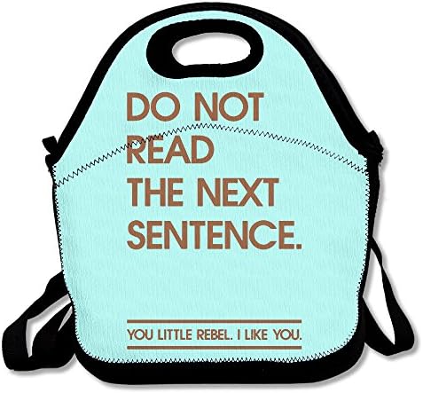 Do Not Read You Little Rebel Lunch Bag Lunch Tote