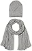 Produktbild Tommy Hilfiger Damen New Odine  Giftpack Mütze + Schal , Grau (Light Grey Heather Bc04-Vol39 013), 14 x 32 x 47 cm