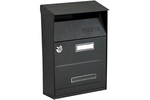 Kippen 10006HN - Cassetta Postale Modello Next, Colore Nero, Misure: 320x220x100 mm