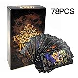 Tarotkarten mit Buch für Anfänger Divination Tarotkarten England Taro 78 Standard Tarotkarten（Tarotkarten im Standardformat 11 x 6 cm) by 