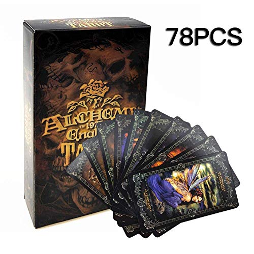 Tarotkarten mit Buch für Anfänger Divination Tarotkarten England Taro 78 Standard Tarotkarten（Tarotkarten im Standardformat 11 x 6 cm)