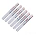 Produktbild mark8shop 6 x Universelle wasserdichte Permanent Farbe Autoreifen Marker Pen Weiß