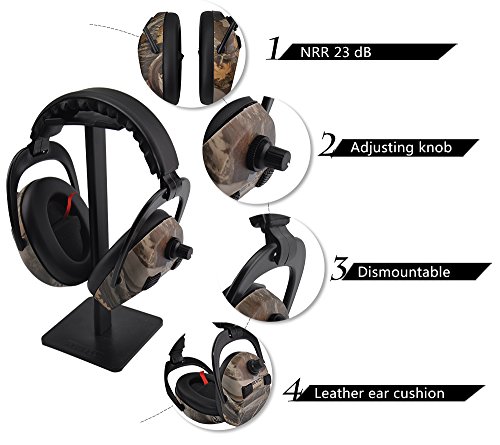 Protear Elektronische Ohr Beschützer / Earmuff Taktische Headset Für Jagd und Schießen, NRR 23 dB - 2