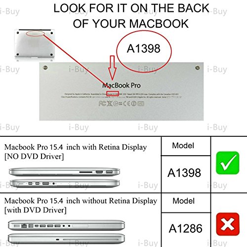 i-Buy Matte Gummierte Harte Schutzh  lle H  lle f  r Apple Macbook Pro 15 4 Zoll mit Retina Display   Schutzfolie   Silikon Tastaturschutz   Anti-Stau