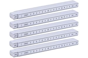 OHNE MARKENNAME 5 x Folding Ruler / 2 m / Plastic