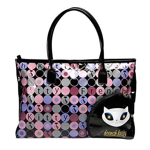 French Kitty Bolso percal de PVC Negro - De International Connection