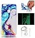 Produktbild Hülle Leuchtende Huawei P10 Lite 5.2 Zoll Silikon Etui Handy Hülle Weiche Transparente Luminous TPU Back Case Tasche Schale Leuchten In Der Nacht Für Huawei P10 Lite 5.2 Zoll + Schlüsselanhänger (P) (4)