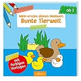 Mein erstes dickes Malbuch Bunte Tierwelt (Malbuch ab 2 Jahren) by Corina Beurenmeister