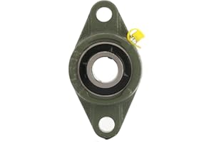 VIKYE 20mm * 47mm Stehlager-Flanschlager, UCFL204 verdicktes angebrachtes selbstausrichtendes rhombisches Lager Ovales Flanschlager-Stehlager