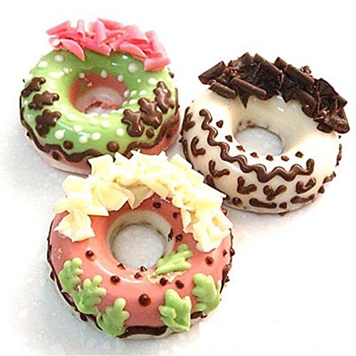 HENGSONG 6 Silikon Kuchen Formen, Donut Formen, Donut Schokolade Seife Gelee Backform (Grün) - 4