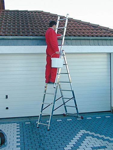 Krause Corda Alu VielzweckLeiter Treppenleiter 3×10 Sprossen Alu Stehleiter - 6