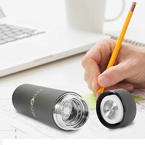 Efoshm Thermosflaschen Edelstahl-500ml Wasserflasche Vakuum-Isolierflasche für Kalt- und Heißgetränke einschließlich Teesieb für Büro, Sport, Outdoor – Ideal für Kaffee, Tee, Kaltgetränke - 4