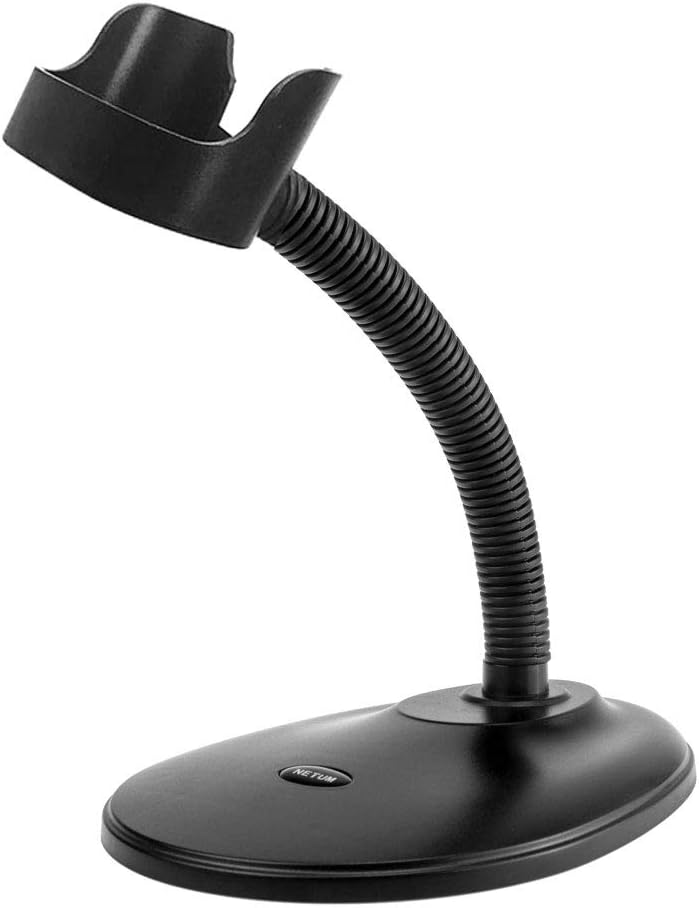 NETUM Barcode Scanner Stand, Adjustable Hands Free Barcode Scanning Bar-code Reader Cradle, Scan Gun Label Reader Holder for Netum NS Scanner Stand