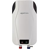 Amazon Basics 3L Instant Water Heater | 3KW | Geyser with PP Body & SS Tank | Corded Electric | Rust Proof | 4 Level Safety | White
