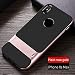 Produktbild Momoxi Handyhülle, Phone Accessory Handy-Zubehör 2in1 Schwarz Grain Stand Bracket Design Telefonkasten für iPhone XS Max 6.5Inch, begrenzte Anzahl