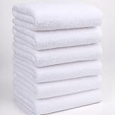 6'lı Beyaz Banyo Havlusu - 70x140 Cm, 490 Gr,%100pamuk, Spa Ve Otel Havlusu, G&uuml;nl&uuml;k Kullanıma Uygun