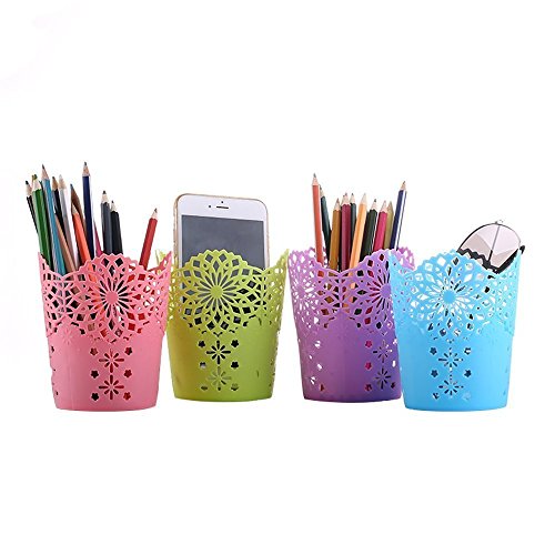 Da.Wa Schneiden Pflanze Vase Topf Stift Make-up Bürstenhalter Schreibtisch Ordentlich Organizer Veranstalter Aufbewahrungskorb - 6