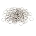 Produktbild Doppelring Sprung Spaltringe Zubehör Verbindungen 20mm Durchmesser 100 Stück - Silberton, Damen, One size