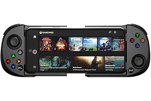 ShanWan Manette Smartphone pour Android/iOS, Manette Telephone avec Batterie, Manette de Jeu Mobile Bluetooth pour PS Xbox Cloud Steam Link GeForce NOW MFi Arcade Games Noir…