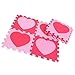 Produktbild P Prettyia Puzzlematte Spielmatte Bunt 9-tlg. Spielteppich Schaumstoff Puzzle Kinderteppich für Baby Puzzleteppich Steckmatte Spielteppich Krabbelmatte Turnmatte - Liebe rosa rot