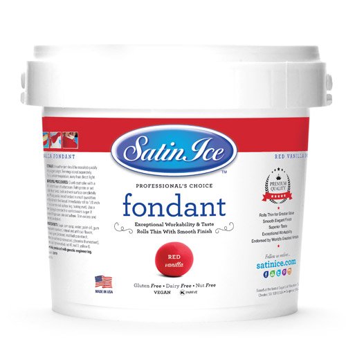 Pate a sucre noir vanille 1 Kg- Satin ice