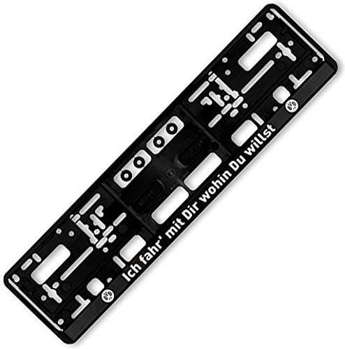 Preisvergleich Produktbild BVB Borussia Dortmund Kennzeichenverstärker (schwarz, one size)