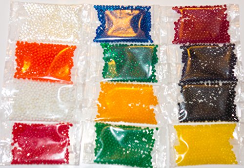 Zenball Wasserperlen in 12 Farben | nach Farben getrennt | 4.500 Stück - 4