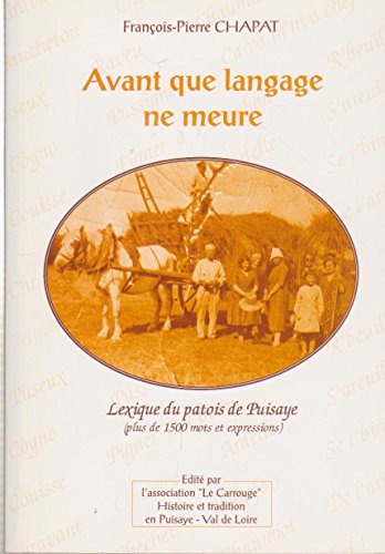 couverture de : Avant que le langage ne meure