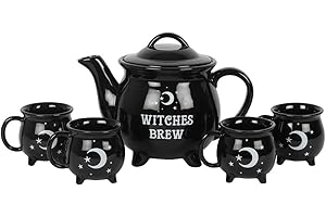 something different Witches Brew - Servizio da tè in ceramica nera