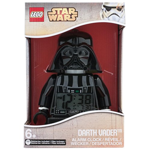ClicTime – 9002113 – Lego Star Wars Darth Vader Minifiguren Wecker – schwarz - 9