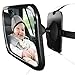 Price comparison product image Hillington ® Large Car Back Seat Shatterproof Safety Wide View Mirror with Fully Adjustable Anti-Wobble Headrest Fixing Straps