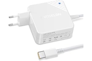 ANTWELON 65W USB C Alimentatore Caricabatterie per Lenovo Thinkpad Yoga, Asus, Macbook Pro, Dell Latitude Inspiron,HP Spectre, Acer Chromebook 20V 3,25A Type C Adattatore Notebook