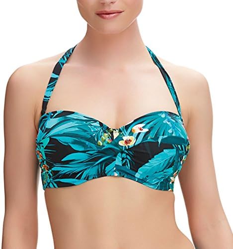 Fantasie Swimwear Seychelles Twist Scarf Tie Bandeau Bikini Top Azure 6105 34G