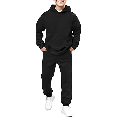Hoodie-Set Für Teenager-Mädchen – 2-teilig, übergroß, Aus Weichem Polyester