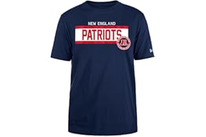 New England Patriots NFL Regular T-Shirt High Density Ink Screenprint Front Graphic Original Team Color Camiseta Unisex Adulto