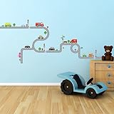 Decowall DW-1204 10 Fahrzeuge & Straßen Wandsticker Wandaufkleber Wandtattoo Kinderzimmer - 4