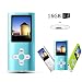 Produktbild Btopllc MP3 / MP4 Spieler MP3 16GB Kartenleser Hi-Fi Musik Spieler Portable 1.7 Zoll LCD MP3 / MP4 Spieler Media Spieler mit Mini USB Port USB Kabel / MP3 Musik Spieler Voice Recorder Media Player - Blau