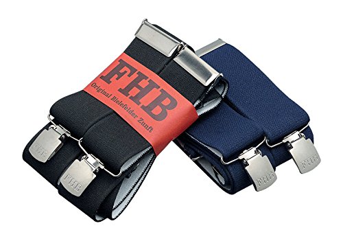 FHB Hosenträger „Achim“, STD beziehungsweiße Einheitsgröße, schwarz, 90290-20 - 2